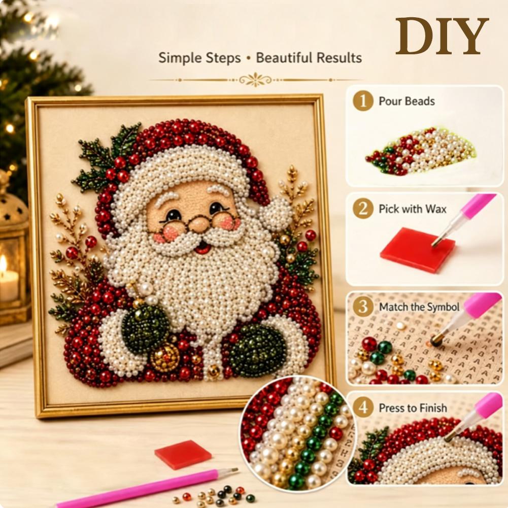 Christmas Santa Claus Pearl Ar - Resin Art Diy recension och pris