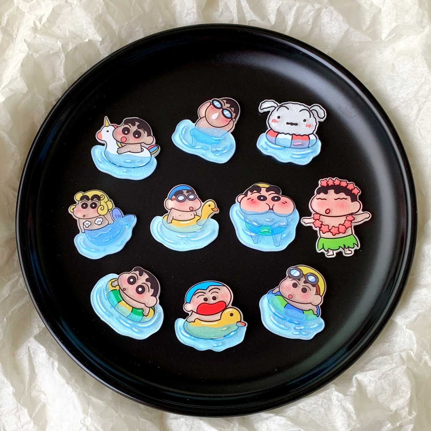 Crayon Shin-chan resin accesso - Resin Art Sticker recension och pris