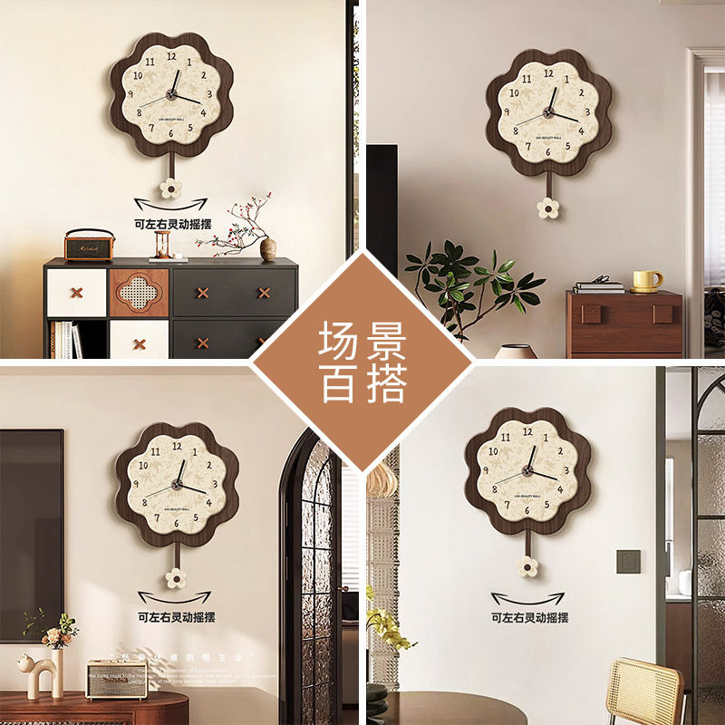 Chinese-style Creative Art Wal - Resin Art Wall Clock recension och pris
