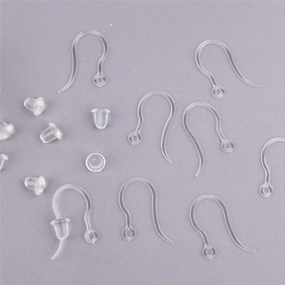 40pcs Clear Plastic Earring Ho - Resin Art Gift Ideas recension och pris