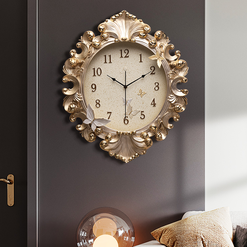 European Style Room Wall Clock - Resin Art Wall Clock recension och pris